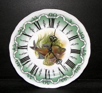 Hodiny talířové 25cm Kapr Šupináč