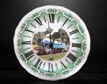 Hodiny talířové vlak3 25cm
