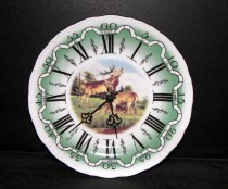 Hodiny talířové jelen daněla 25cm