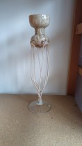 Svícen mramor 42 cm