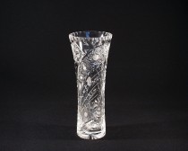 Váza křišťálová broušená 80045/35003/250 25 cm. dekor "páv/kometa"