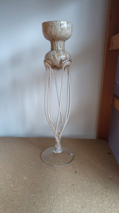 Svícen mramor 42 cm