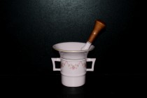 Hmoždíř s paličkou, růžový porcelán, 0,22 l. , 158