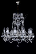 Lustr křišťálový Swarovski 10ramenný 3L145SW10nikl 66x67cm nikl řetěz