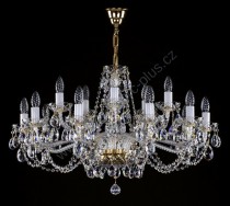 Lustr křišťálový Swarovski 15ramenný 5L059CE15 84x59cm zlacený řetěz