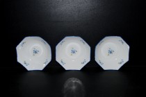 Porcelánové kompotové misky, sada 3 ks, porcelán pomněnky