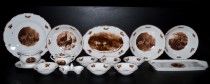 Přílohová souprava Ofelie 15 dílná, myslivecký porcelán 788