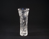 Váza křišťálová broušená 80045/35003/250 25 cm. dekor "páv/kometa"
