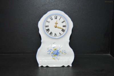 Hodiny krbové Bernadotte, porcelán pomněnky 20 cm