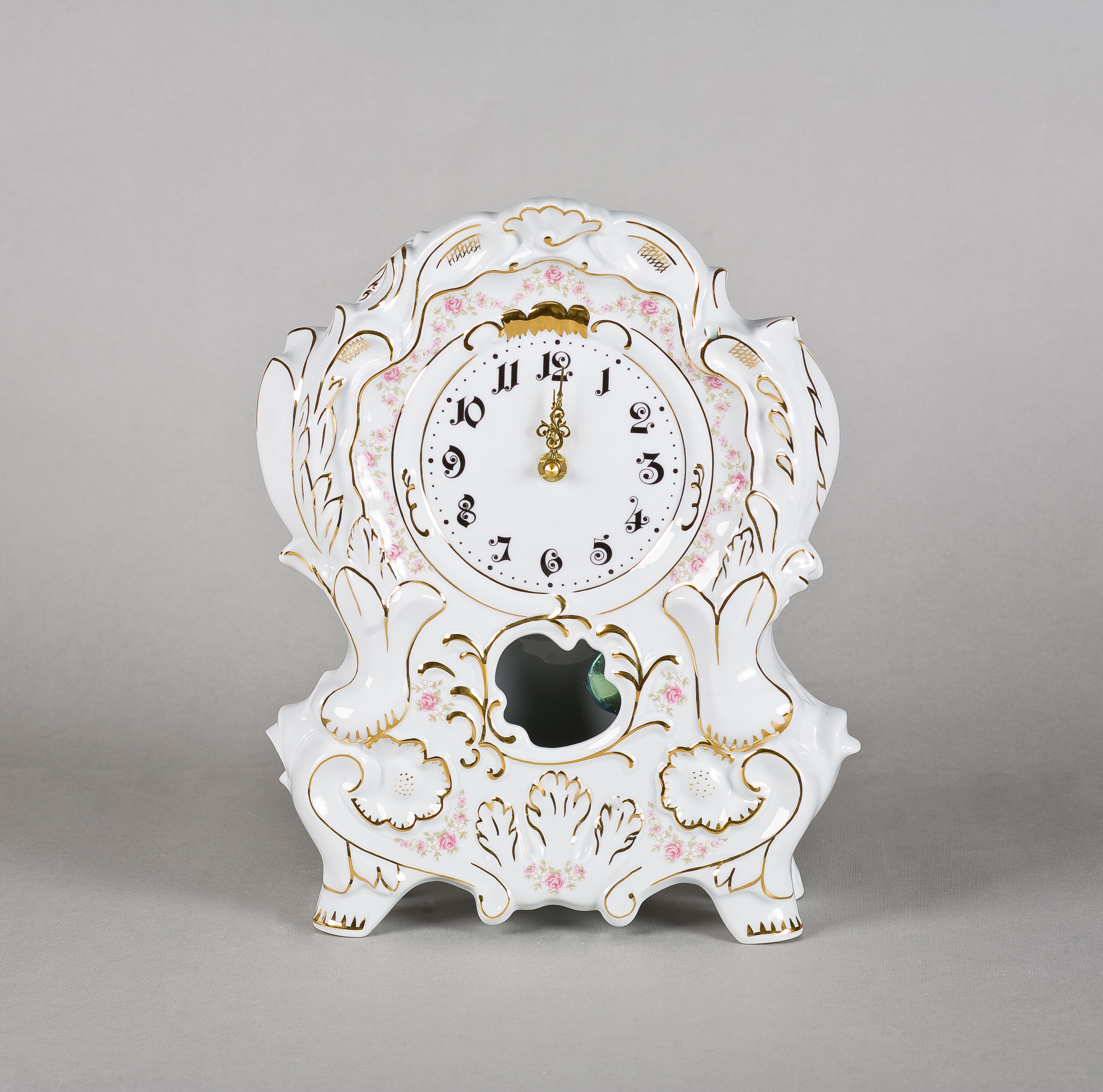 تفهم لما لا جريدة  Krbové porcelánové hodiny 32 cm, dekor 158 - Leander Loučky - Porcelánové  doplňky, ostatní porcelán | Porcelán, sklo, lustry, nože, šperky - Verner a  syn